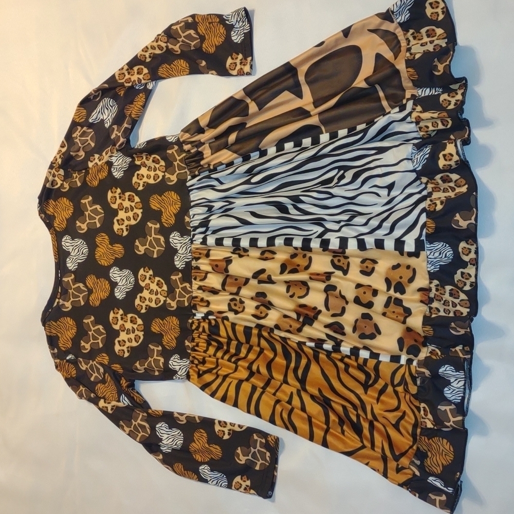 Super Soft Flowy Animal Print Boutique Dress - Picture 2 of 4
